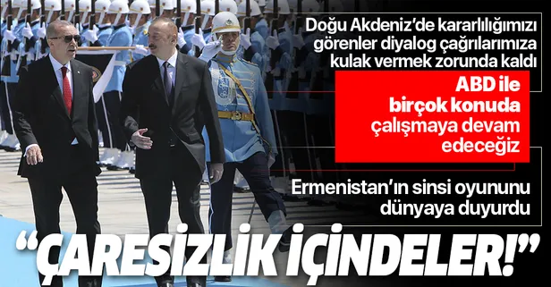 Son dakika: Başkan Erdoğan: Ermenistan'ın Türkiye’yi de çatışmanın içinde gösterme gayreti yaşadığı sıkışmışlık ve çaresizliğin ispatı