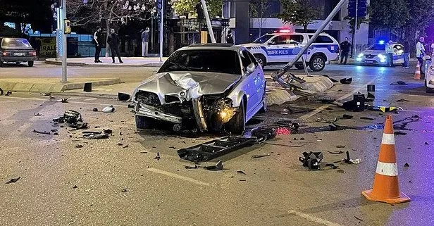 Polisten kaçan adam kaza yaptı
