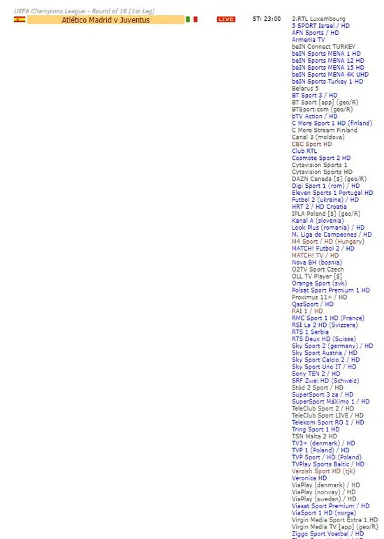 12 Mart Juventus Atletico Madrid maçı şifresiz veren kanallar listesi - (Atletico Madrid Juventus maçı uydudan veren kanallar)-1