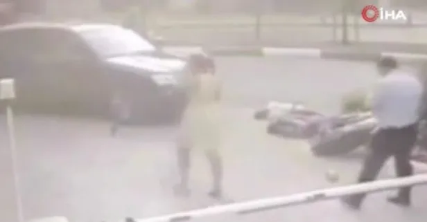 İstanbul’un göbeğinde feci kaza kamerada