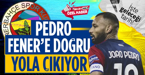 Joao Pedro Pazartesi günü Türkiye'de! Fener saatleri sayıyor...