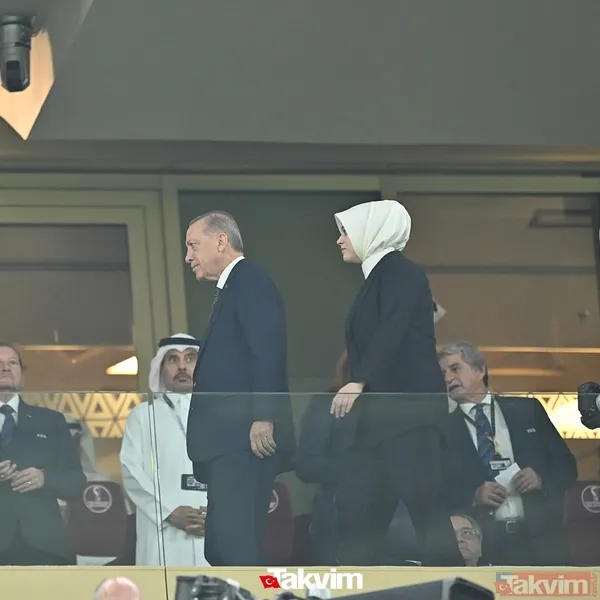 Başkan Recep Tayyip Erdoğan Katar'da dev finali takip etti! Al Sani ile görüştü - 6