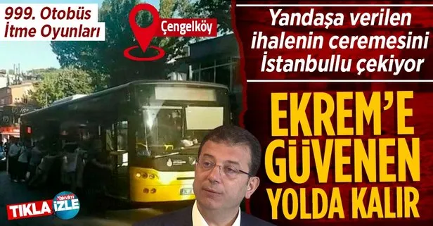 CHP’li İBB’nin yandaşa verdiği İETT ihalesinin ceremesini İstanbullu çekiyor! Yine yolda kaldı yolcular el birliğiyle itti