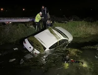 Antalya’da otomobil sulama kanalına uçtu: 1 ölü