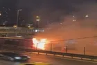İstanbul Kağıthane’de metrobüs yangını