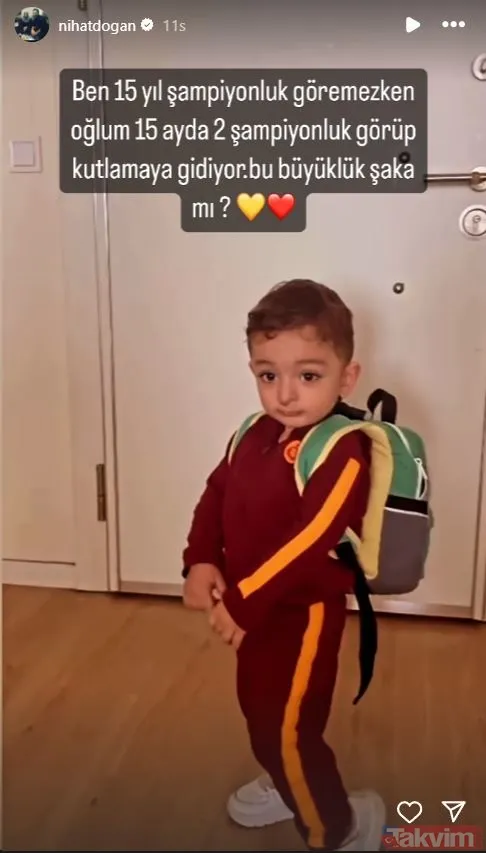 2023-24 sezonu Süper Lig şampiyonu Galatasaray ünlü aslanları coşturdu! Sosyal medya sarı-kırmızıya boyandı! İşte ünlülerin şampiyonluk paylaşımları... - 9