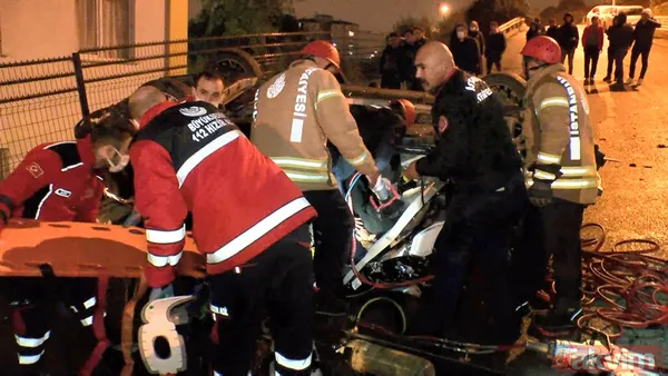 Anne ve kızı devrilen otomobilde sıkıştı! Zamanla yarış... - 8