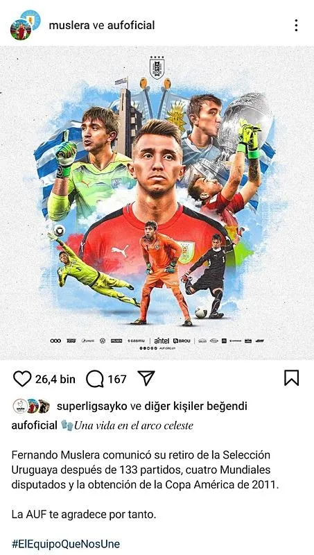 Galatasaray'ın Uruguaylı kalecisi Muslera'dan milli takım kararı: Kariyerini noktaladı-2