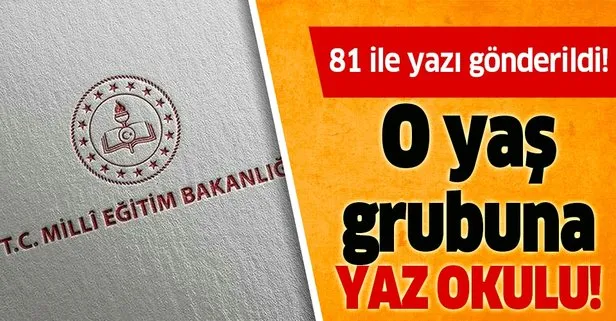 Milli Egitim Bakanligi 81 Ile Yazi Gonderdi Ilkokula Baslayacak Cocuklar Icin Yaz Okulu Takvim