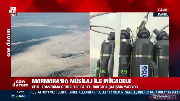 SON DAKİKA: A Haber Marmara Denizi'ndeki müsilajı (deniz salyası) araştıran ODTÜ gemisinde! 'Marmara 6-7 yılda biraz düzelebilir' - 1
