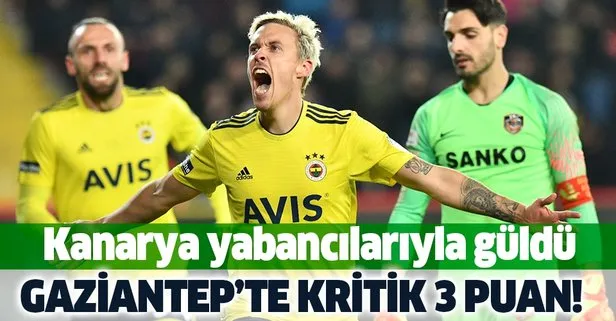 Gaziantep’te kritik 3 puan! Gaziantep 0-2 Fenerbahçe MAÇ SONUCU