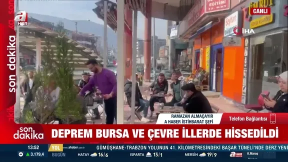 Bursa'da deprem!