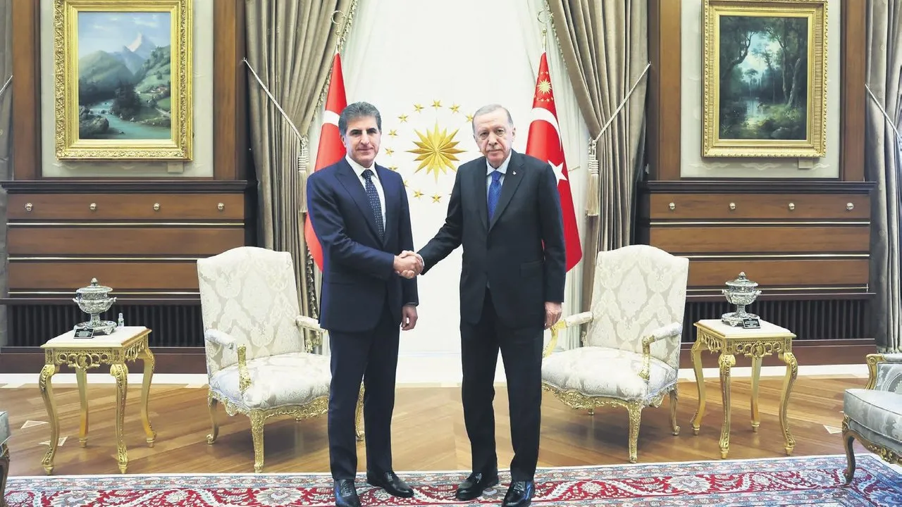 Başkan Erdoğan, Barzani’yi kabul etti