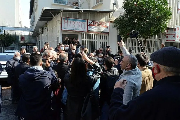 Basın özgürlüğü nidaları atan CHP'nin, Gençlik Kolları üyesinden bir grup yerel gazeteye saldırdı-2