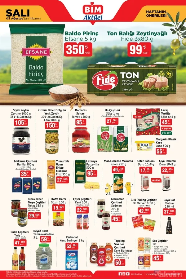 5 Ağustos'tan İtibaren Geçerli Fotoğraflar: Bim