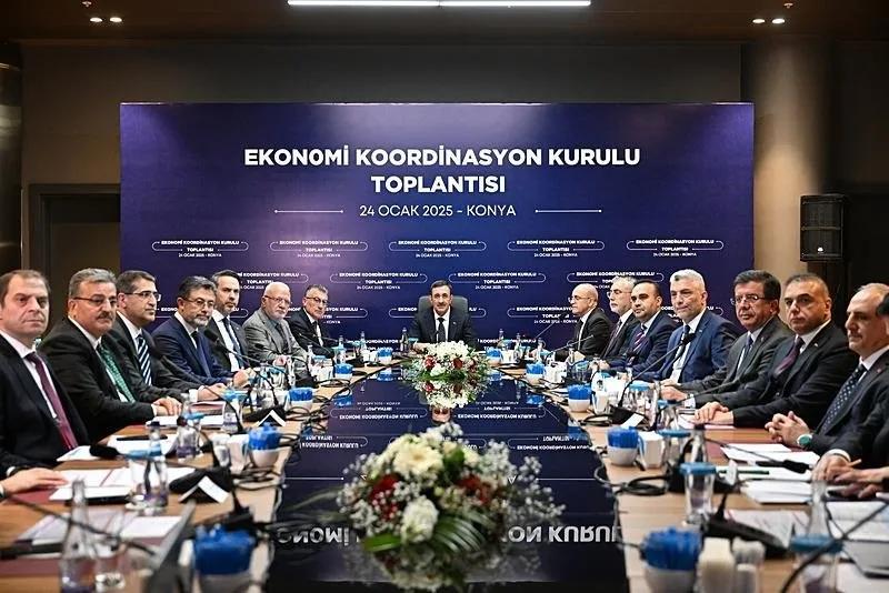 Ekonomi Koordinasyon Kurulu (EKK), Cumhurbaşkanı Yardımcısı Cevdet Yılmaz başkanlığında toplandı. (AA)