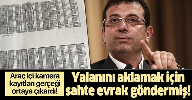 İBB Hukuk Müşavirliği, İstanbul Cumhuriyet Başsavcılığı’na sahte evrak göndermiş! Araç içi kamera kayıtları gerçeği ortaya çıkardı