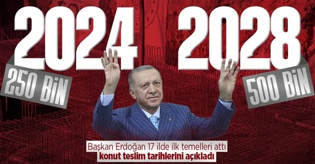 Başkan Erdoğan’dan cumhuriyet tarihinin en büyük sosyal konut projesinin ilk temel atma töreninde önemli açıklamalar