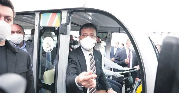CHP’li İBB Başkanı Ekrem İmamoğlu’nun test ettiği araca binmek isteyenlere izin verilmedi: Araç çekmez inin