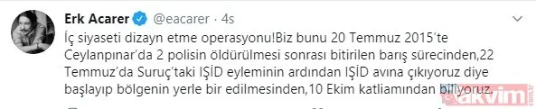 TSK PKK inlerini vurdukça onlar ağladı! Sosyal medya üzerinden PKK'ya destek çıktılar