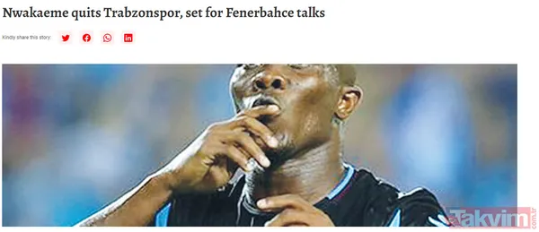 Fenerbahçe transfer haberleri: Nwakaeme İstanbul'a geçiyor! İşte yeni kulübü... - 6