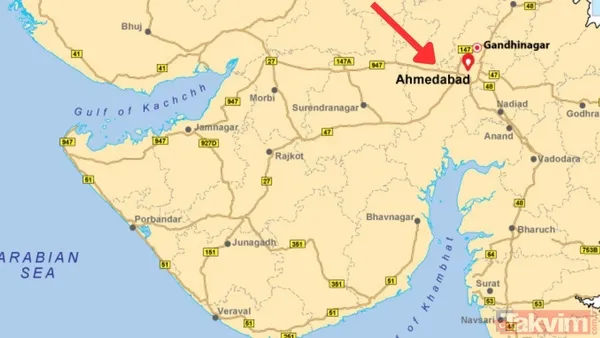 Ahmedabad nerede? Hindistan uçak kazası nerede oldu, uçak nereye düştü? - 2