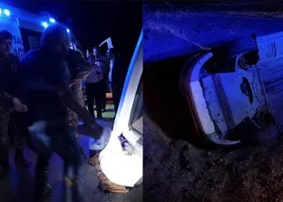 Van’da feci kaza!