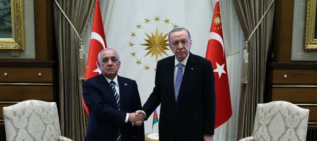 Başkan Erdoğan Külliye’de Azerbaycan Başbakanı Ali Asadov ve Etiyopya eski Cumhurbaşkanı Mulatu Teshome Wirtu’yu kabul etti