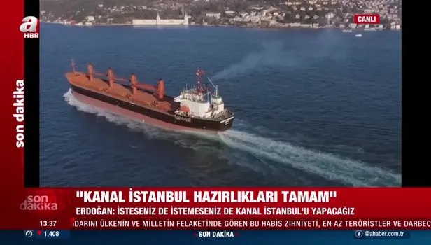 SON DAKİKA! Başkan Erdoğan 'Kanal İstanbul’u yapacağız' dedi ve muhteşem projenin videosunu izletti