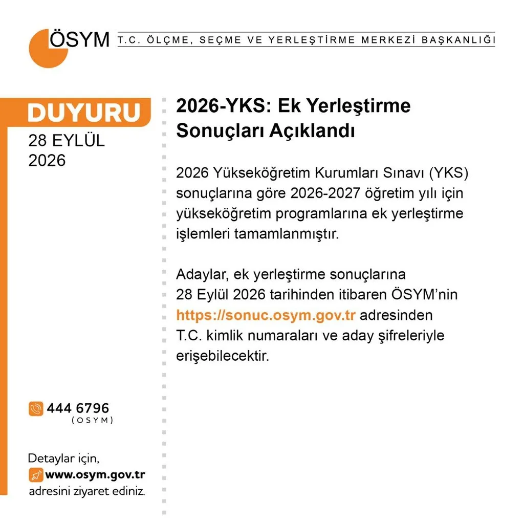 yks-ek-yerlestirme-sonuclari-sorgulama-2026-osym-acikladi-yks-ek-yerlestirmede-nereye-yerlestim-1790599296182.jpg YKS ek yerleştirme sonuçları açıklandı. (Foto: ÖSYM)