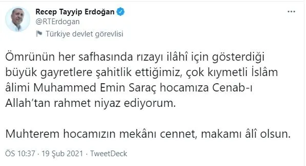 Alimin ölümü alemin ölümü gibidir! Hadis alimi Mehmet Emin Saraç hayatını kaybetti...-3