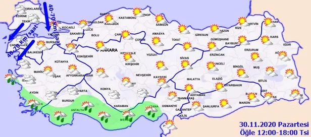 HAVA DURUMU | Meteorolojiden İstanbul ve birçok ile sağanak uyarısı | 30 Kasım hava nasıl olacak?-3