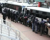 DEAŞ operasyonunda yakalananlar adliyeye sevk edildi