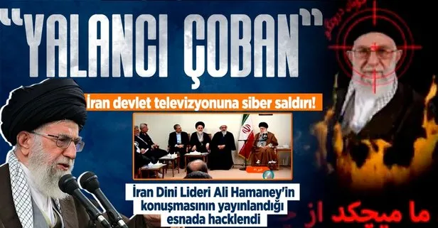 İran devlet televizyonuna hacker saldırısı! İran Dini Lideri Hamaney'i "Yalancı Çoban" diyerek alevler içinde yayına verdiler