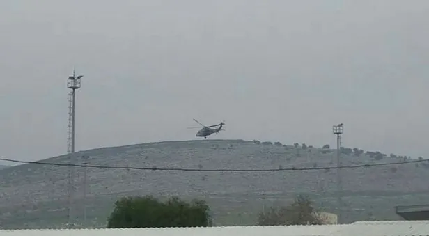 Suriye sınırında açıklama yapan Jeffrey'in İdlib'e geçmesinin ardından helikopter hareketliliği-1