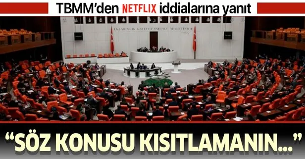 TBMM’den ’Netflix’ iddialarına yanıt!