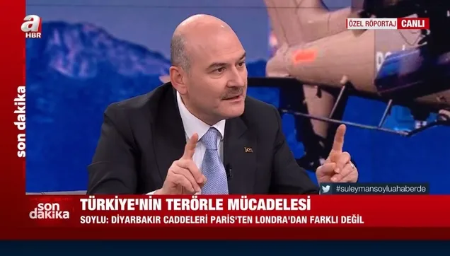 İçişleri Bakanı Süleyman Soylu: Diyarbakır caddeleri Paris'ten Londra'dan farklı değil