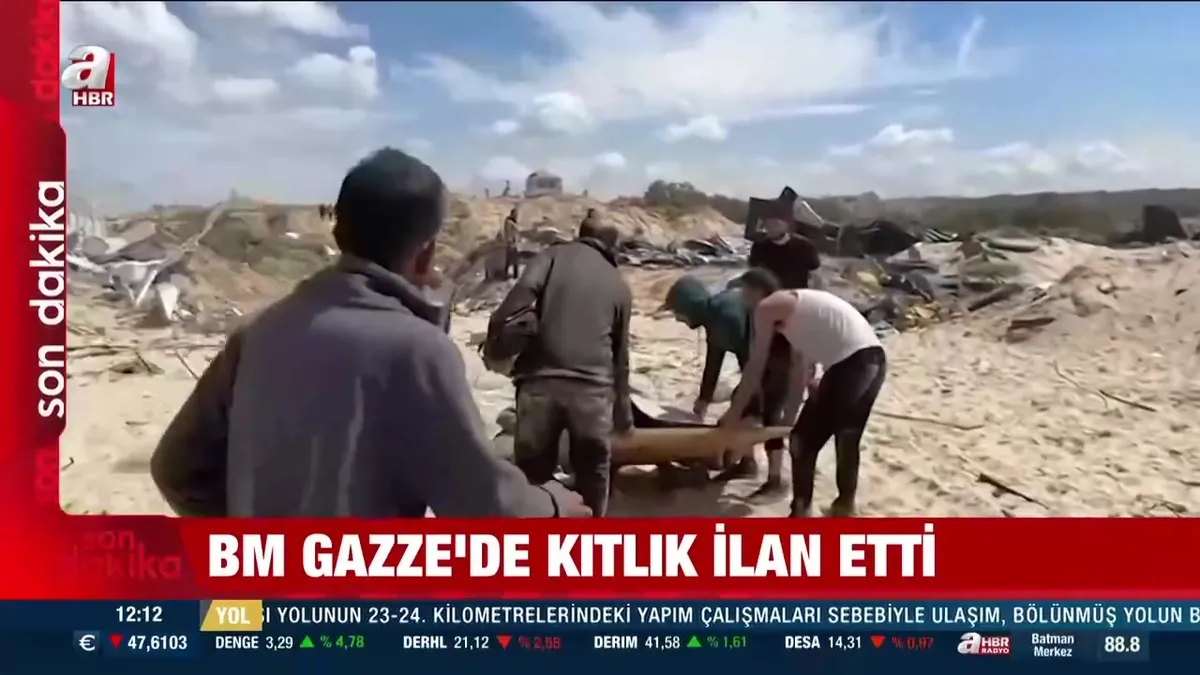 BM Gazze'de kıtlık ilan etti