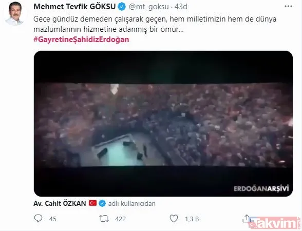 Büyük ve güçlü Türkiye yolunda ömrünü milletine adayan lider: #GayretineŞahidizErdoğan - 15