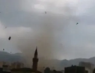 Erzurum’da korkutan hortum!