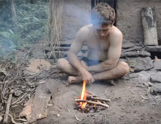 İlkel şartlarda profesyonel körük yaptı