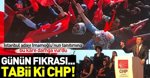 CHP, İstanbul adayı Ekrem İmamoğlu’nu Başkan Erdoğan’ın miting görüntüsüyle tanıttı