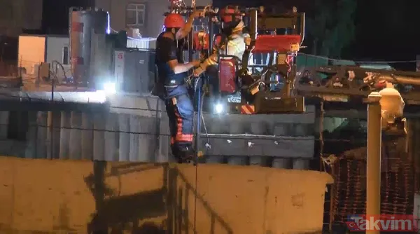 Ümraniye'de metro inşaatı yakınında göçük - 10