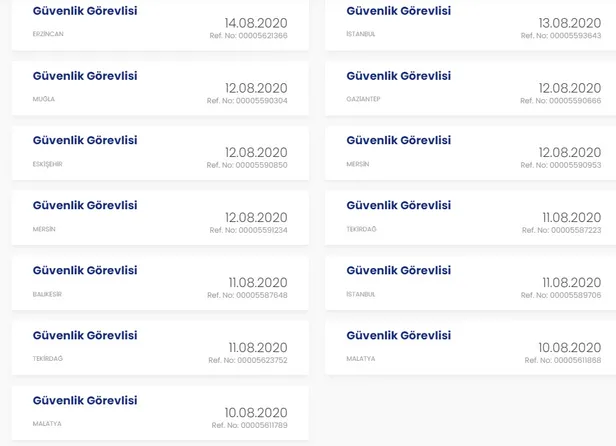 11 Ağustos İŞKUR başvuru iş ilanları - Şoför, güvenlik görevlisi, çağrı merkezi personeli alınacak-4
