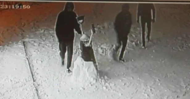 Malatya’da kardan adamı çaldılar: Eğlence için yaptık