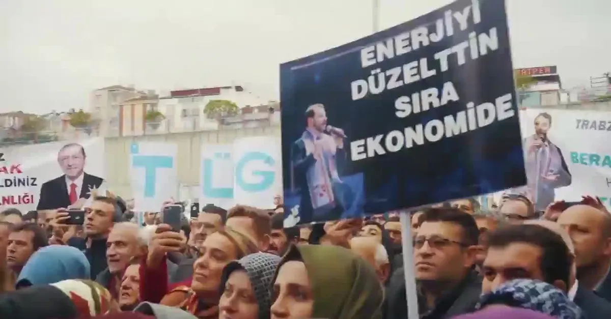 Bakan Albayrak Twitter hesabından paylaştı: Teşekkürler Trabzon