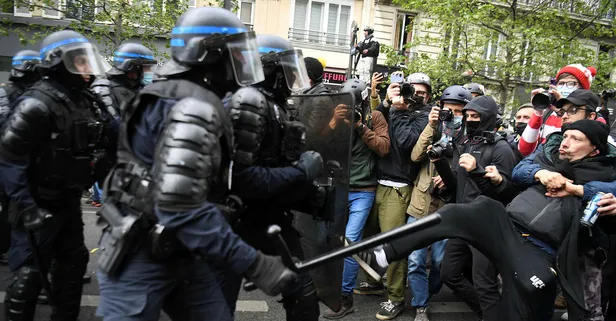 Fransa'da 1 Mayıs: 39 kişiye gözaltı