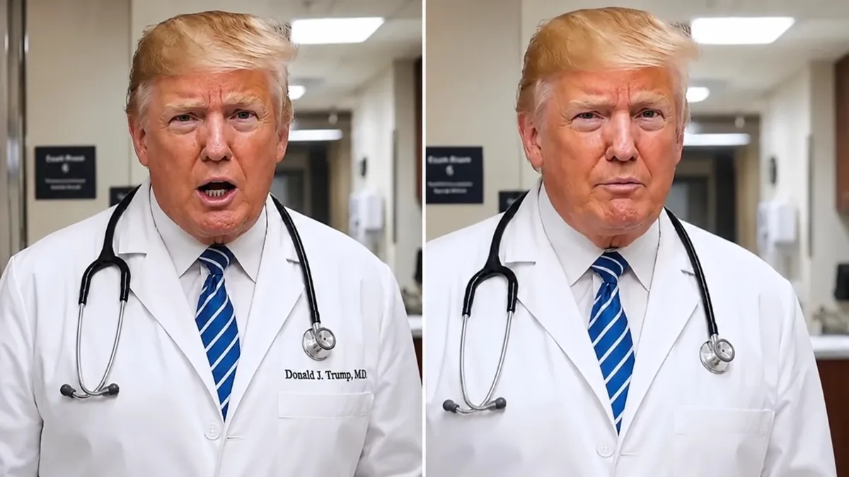 'Doktor Trump' yapay zeka videosuyla muhaliflerine diyet kola önerdi
