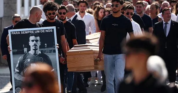 Diogo Jota ve Andre Silva’ya veda! Futbol dünyasının yıldızları cenaze töreninde | Mourinho'dan övgü