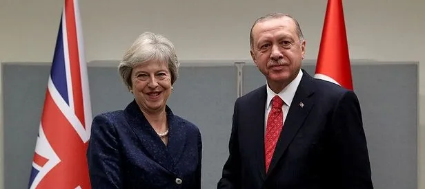 Başkan Erdoğan Theresa May görüştü